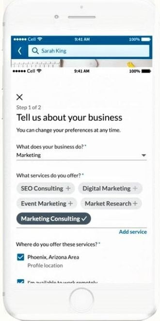 2Filloutinformationonyourservices